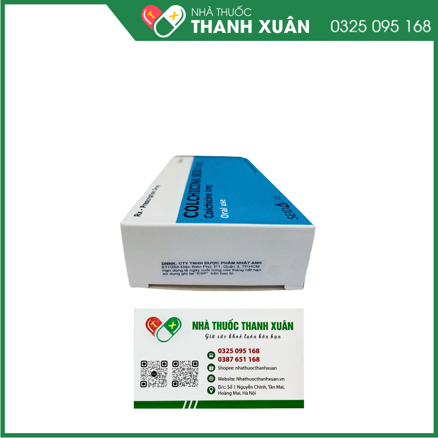 Colchicina Seid 1mg phòng và trị gout